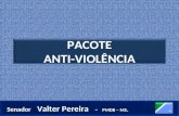 PACOTE ANTI-VIOLÊNCIA PACOTE ANTI-VIOLÊNCIA. Fonte: DataSenado – mar/abr 2007 Senador Valter Pereira – PMDB – MS. Senador Valter Pereira – PMDB – MS