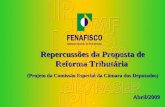 Repercussões da Proposta de Reforma Tributária (Projeto da Comissão Especial da Câmara dos Deputados) Abril/2009.