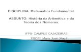 IFPB- CAMPUS CAJAZEIRAS PROFª. Maria José (Mazé ).