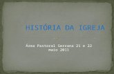 Área Pastoral Serrana 21 e 22 maio 2011. Werbson Beltrame Pereira (Moderna 1453- 1789)