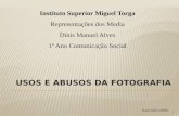 1 Joana Sofia nº8362 Instituto Superior Miguel Torga Representações dos Media Dinis Manuel Alves 1º Ano Comunicação Social.