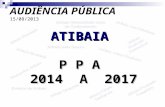 ATIBAIA P P A 2014 A 2017 AUDIÊNCIA PÚBLICA 15/08/2013.