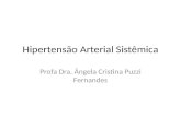 Hipertensão Arterial Sistêmica Profa Dra. Ângela Cristina Puzzi Fernandes.