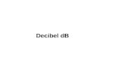 Decibel dB. Decibel Introdução O bel (símbolo B) é uma unidade de medida de razões;unidaderazões É utilizado em telecomunicações, eletrônica, e acústica;telecomunicaçõeseletrônicaacústica.