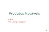 Produtos Notáveis 8ª ANO Prof.: Sergio Wagner. Os produtos Produtos notáveis são assim chamados por serem tipos fixos, facilmente reconhecidos, de produtos.