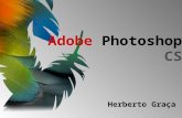 Adobe Photoshop CS Herberto Graça. 2 Área de trabalho Barra de ferramentas Menu de opções Barra de menus Paletas Adobe Photoshop CS.