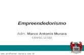 Empreendedorismo Adm. Marco Antonio Murara CRA/SC 12.582 .