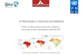 A Informação e o Exercício da Cidadania O Atlas do Desenvolvimento Humano no Brasil e a construção do Atlas Metropolitano pela Rede IPEA XVIII Encontro.