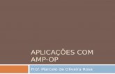 APLICAÇÕES COM AMP- OP Prof. Marcelo de Oliveira Rosa.