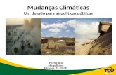 Mudanças Climáticas Um desafio para as políticas públicas Fernando Magalhães Diretor 1ª DT/8ª Secex.
