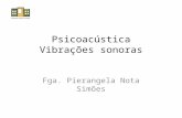 Psicoacústica Vibrações sonoras Fga. Pierangela Nota Simões.