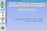 Coordenador: Prof. Dr. Joilson Dias Projeto: UEM e ACIM.