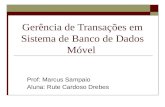 Gerência de Transações em Sistema de Banco de Dados Móvel Prof: Marcus Sampaio Aluna: Rute Cardoso Drebes.