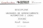 Prof. Edson-20131 DISCIPLINA UNIDADES DE GERENCIAMENTO AUTOMOTIVO 1 (UGA) EEA102 Prof. Edson.