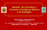 Revisão de Conceitos e Processos Ecológicos Básicos e de Evolução e de Evolução Silvia Maria Guerra Molina Professor Associado Lab. Ecogenética de Resíduos.