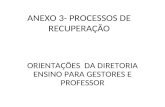 ANEXO 3- PROCESSOS DE RECUPERAÇÃO ORIENTAÇÕES DA DIRETORIA ENSINO PARA GESTORES E PROFESSOR.