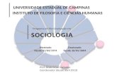 Programa de Pós-Graduação em SOCIOLOGIA Prof. Silvio Cesar Camargo Coordenador (desde abril 2013) UNIVERSIDADE ESTADUAL DE CAMPINAS INSTITUTO DE FILOSOFIA.