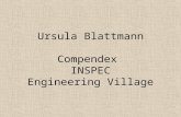 Ursula Blattmann Compendex INSPEC Engineering Village.