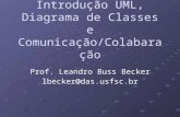 Introdução UML, Diagrama de Classes e Comunicação/Colabaração Prof. Leandro Buss Becker lbecker@das.usfsc.br.