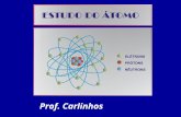 Prof. Carlinhos. IDENTIFICANDO O ÁTOMO Os diferentes tipos de átomos (elementos químicos) são identificados pela quantidade de prótons (P) que possui.