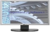 Engenharia de Software I Prof. Josué Froner. Introdução Objetivo: apresentar conceitos sobre ciclo de vida do software, reutilização, medição, ferramentas.