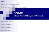 SNMP (Simple Network Management Protocol) UFRJ Redes de Computadores I Engenharia de Controle e Automação Alexandre Seixas Gustavo Matos Ingrid Antunes.