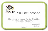 SIG-Incubcoope Sistema Integrado de Gestão ITCP/COPPE/UFRJ Aline Ferreira Luciene Oliveira.