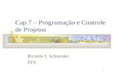 1 Cap 7 – Programação e Controle de Projetos Ricardo L Schneider FES.