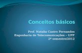 Prof. Natalia Castro Fernandes Engenharia de Telecomunicações – UFF 2º semestre/2012.