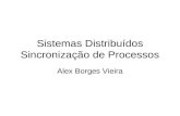 Sistemas Distribuídos Sincronização de Processos Alex Borges Vieira.