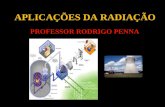 APLICAÇÕES DA RADIAÇÃO PROFESSOR RODRIGO PENNA. Professor Rodrigo Penna Sítio na internet: .
