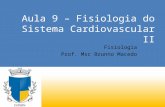 Aula 9 – Fisiologia do Sistema Cardiovascular II Fisiologia Prof. Msc Brunno Macedo.