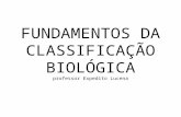 FUNDAMENTOS DA CLASSIFICAÇÃO BIOLÓGICA professor Expedito Lucena.