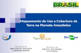 Mapeamento de Uso e Cobertura da Terra na Floresta Amazônica Ministério da Agricultura, Pecuária e Abastecimento Ministério da Ciência, Tecnologia e Inovação.
