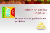 PMBOK 5ª Edição Capítulo 3 Processos na gerência de projetos.