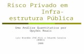 Risco Privado em Infra-estrutura Pública Uma Análise Quantitativa por Opções Reais Luiz Brandão (PUC-Rio) e Eduardo Saraiva (BNDES) 2006.