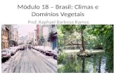Módulo 18 – Brasil: Climas e Domínios Vegetais Prof. Raphael Barbosa Ramos.