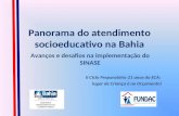 Panorama do atendimento socioeducativo na Bahia Avanços e desafios na implementação do SINASE II Ciclo Preparatório 21 anos do ECA: lugar de Criança é.