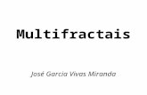 Multifractais José Garcia Vivas Miranda. Que são multifractais; Métodos de caracterização; autosimilaridade; autoafinidade. Transformada Wavelets Aplicações;