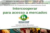 Intercooperar para acesso a mercados Ministério da Agricultura, Pecuária e Abastecimento Secretaria de Desenvolvimento Agropecuário e Cooperativismo Departamento.
