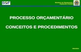 Ministério do Planejamento, Orçamento e Gestão PROCESSO ORÇAMENTÁRIO CONCEITOS E PROCEDIMENTOS Maio/2011.
