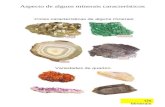 Aspecto de alguns minerais característicos Cores características de alguns minerais Variedades de quartzo Os Minerais.