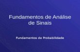 Fundamentos de Análise de Sinais Fundamentos de Probabilidade.