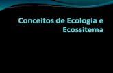 Ecologia: definição OIKOS – Casa LOGOS –Estudo Ciência que estuda as relações entre os seres vivos e desses com o ambiente.