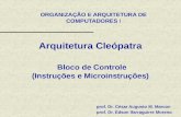 ORGANIZAÇÃO E ARQUITETURA DE COMPUTADORES I prof. Dr. César Augusto M. Marcon prof. Dr. Edson Ifarraguirre Moreno Arquitetura Cleópatra Bloco de Controle.
