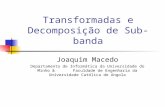 Transformadas e Decomposição de Sub-banda Joaquim Macedo Departamento de Informática da Universidade do Minho & Faculdade de Engenharia da Universidade.