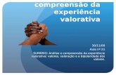 Análise e compreensão da experiência valorativa 30/11/09 Aula nº 21 SUMÁRIO: Análise e compreensão da experiência valorativa: valores, valoração e a bipolaridade.