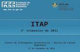 Www.fee.rs.gov.br Centro de Informações Estatísticas / Núcleo de Contas Regionais 17 de novembro de 2011 ITAP 3º trimestre de 2011.