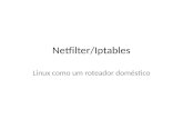 Netfilter/Iptables Linux como um roteador doméstico.