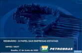 MP/SE / DEST SEMINÁRIO : O PAPEL DAS EMPRESAS ESTATAIS Brasília, 17 de Junho de 2009.